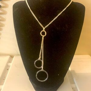 Talbots silver Infiniti Circle necklace chain